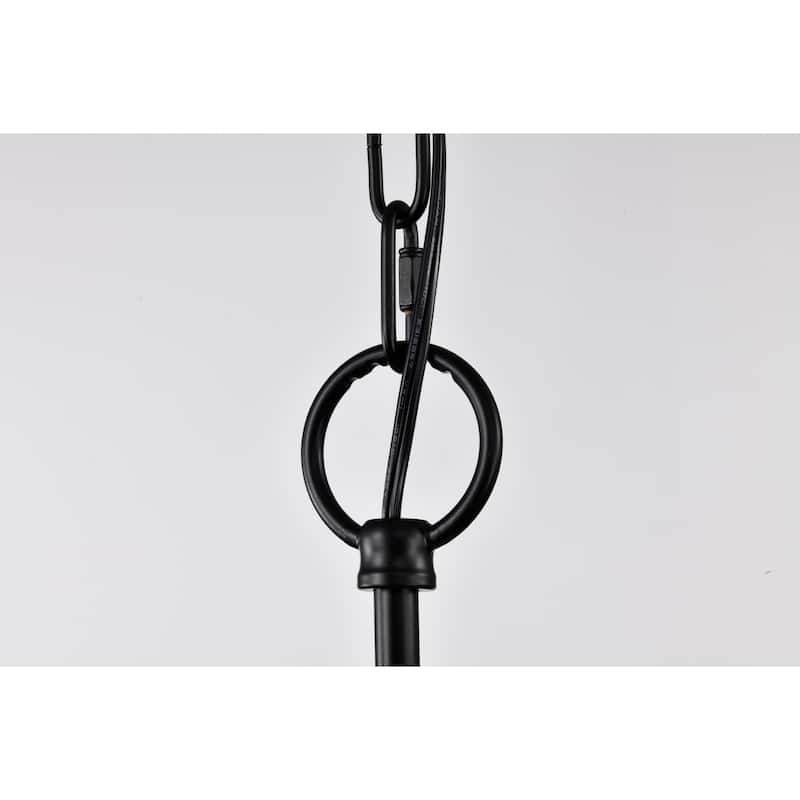 Feilim 18 Inch Airy Drum Chandelier with 4 Light Candle - N/A