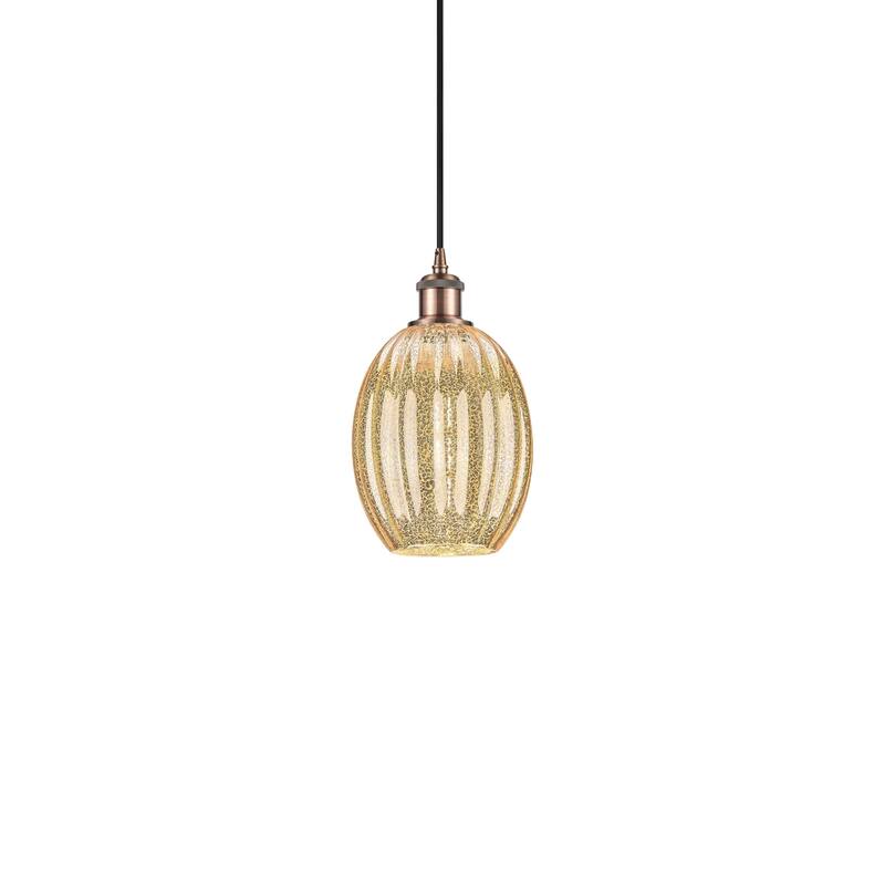 Innovations Lighting 516-1P-11-7 Preston Pendant Preston 7" Wide Mini - Antique Copper / Mercury