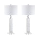 preview thumbnail 6 of 10, Lucille 32" LED Seashell Table Lamp, White (Set of 2) by JONATHAN Y