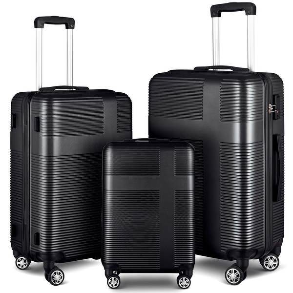 3 piece top lightweight luggage set