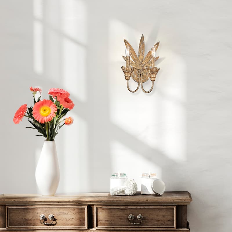 Lillianne 9.125" Wide 2-Light Wall Sconce