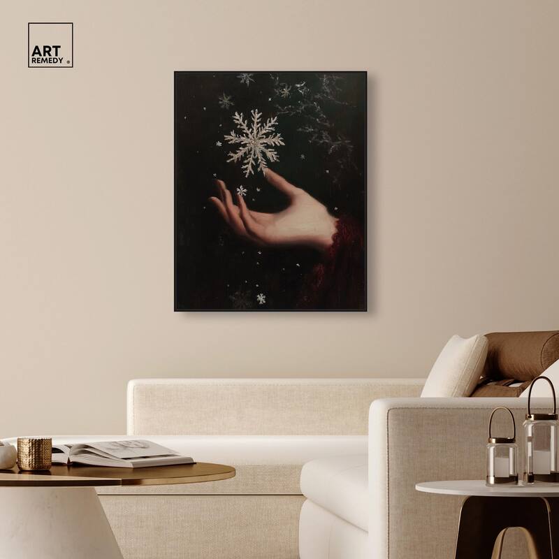 Holding Winter Canvas by Art Remedy