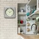 preview thumbnail 50 of 146, Infinity Instruments Retro 9.25-inch Square Wall Clock - 9.25 x 1.875 x 9.5
