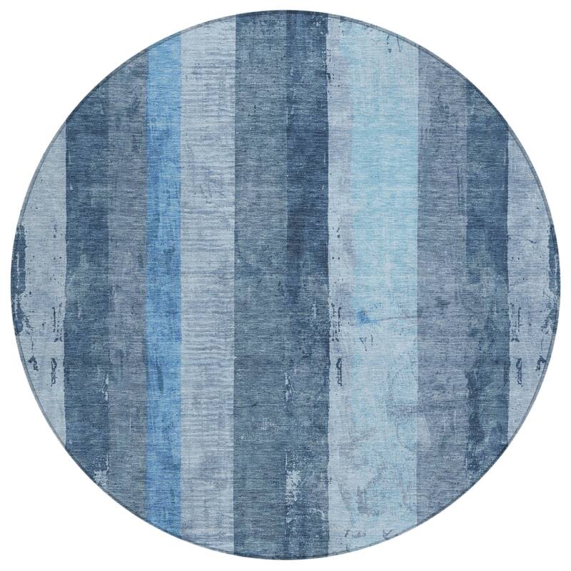 HomeRoots Striped Transitional Rectangle Outdoor Rug