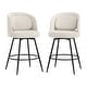 preview thumbnail 7 of 61, Swivel Bar Stools Set Of 2/3/4, Metal Bar Stools, Modern Upholstered Bar Stools For Kitchen Island - 20.3"W X 20.3"D X 39"H