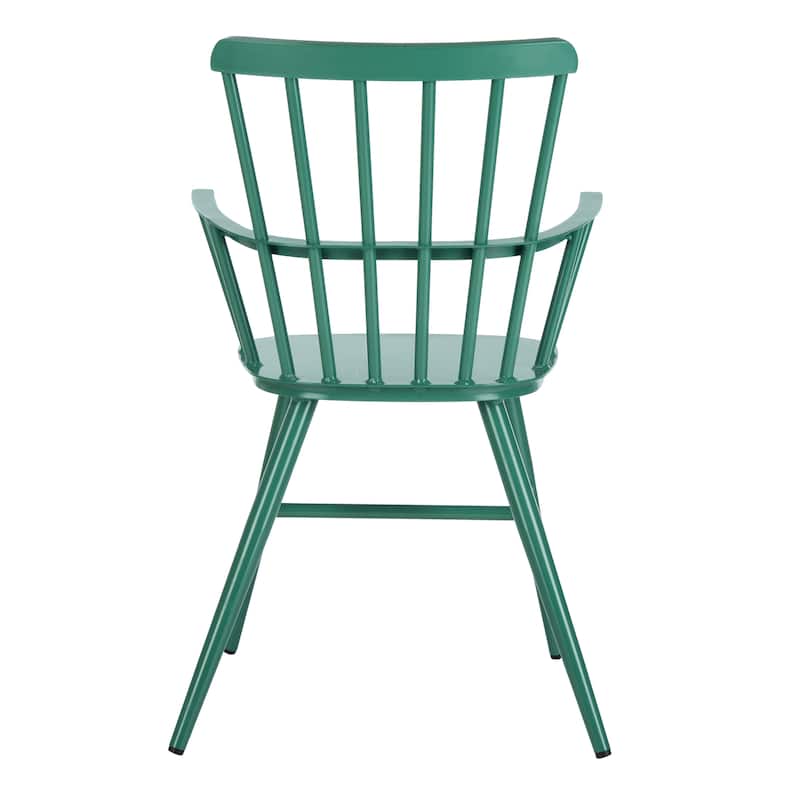 SAFAVIEH Outdoor Annalise Aluminum Arm Chair (Set of 2) - 22Wx21Dx33H