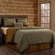 preview thumbnail 2 of 11, Paseo Road Highland Lodge Olive Brown Rustic Bedding 5 Piece Comforter Set with Bed Skirt, Shams, & Accent Pillow