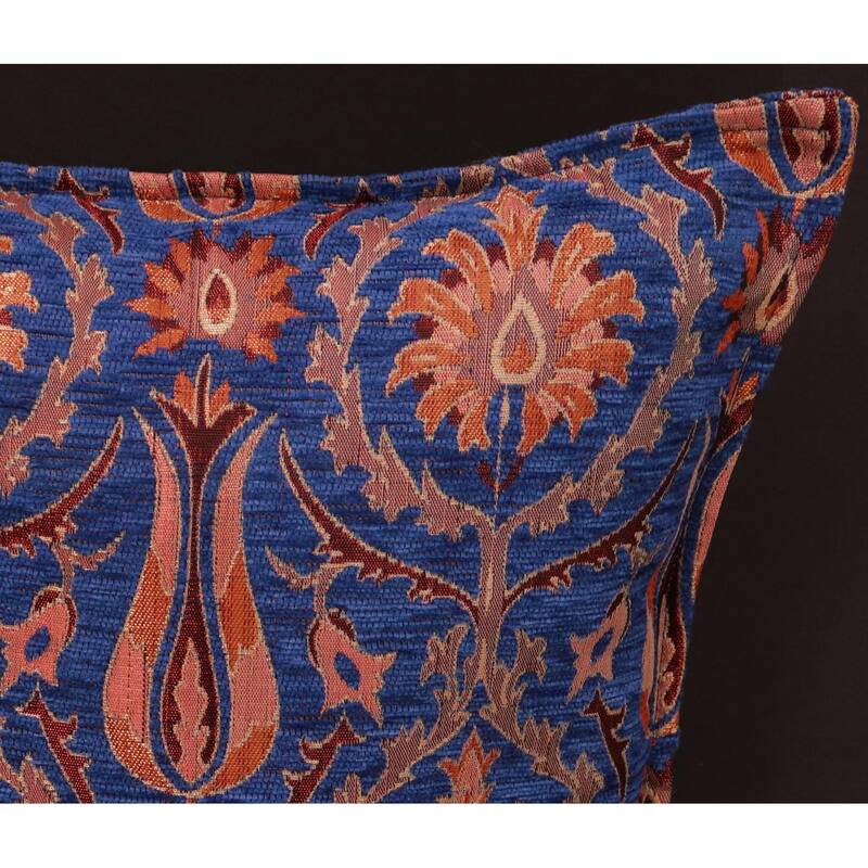 Suzani Tulip Chenille Turkish Decorative Pillow