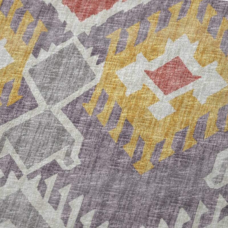 Premium Machine Washable ASB108 Sherpa Boho Global Throw Blanket