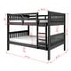 preview thumbnail 2 of 4, Full over Full Mission Dark Grey Bunk Bed
