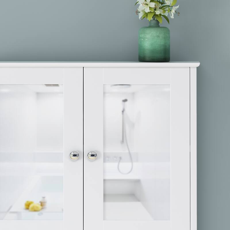 Modern Wall-Mounted Medicine Cabinet with Shelving Space