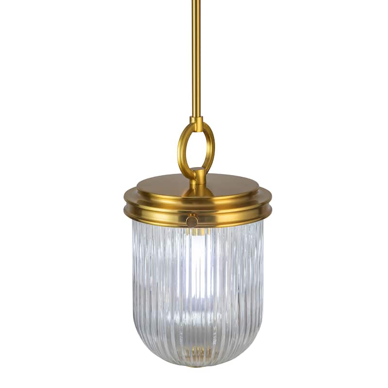 Artcraft Myla 1-Light Pendant - Vintage Brass