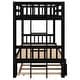 preview thumbnail 12 of 24, Distinctive Twin over Pull-out Wooden Bunk Bed Kids Bed with Trundle,Side Ladder,Guardrail,Exquisite Design