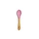 preview thumbnail 9 of 11, Baby Spoon Regular Scoop Bamboo & Silicone 2 Pack Pink