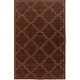preview thumbnail 27 of 73, Hand-Tufted Amy Tone-on-Tone Lattice Wool Area Rug 2' x 3' - Brown