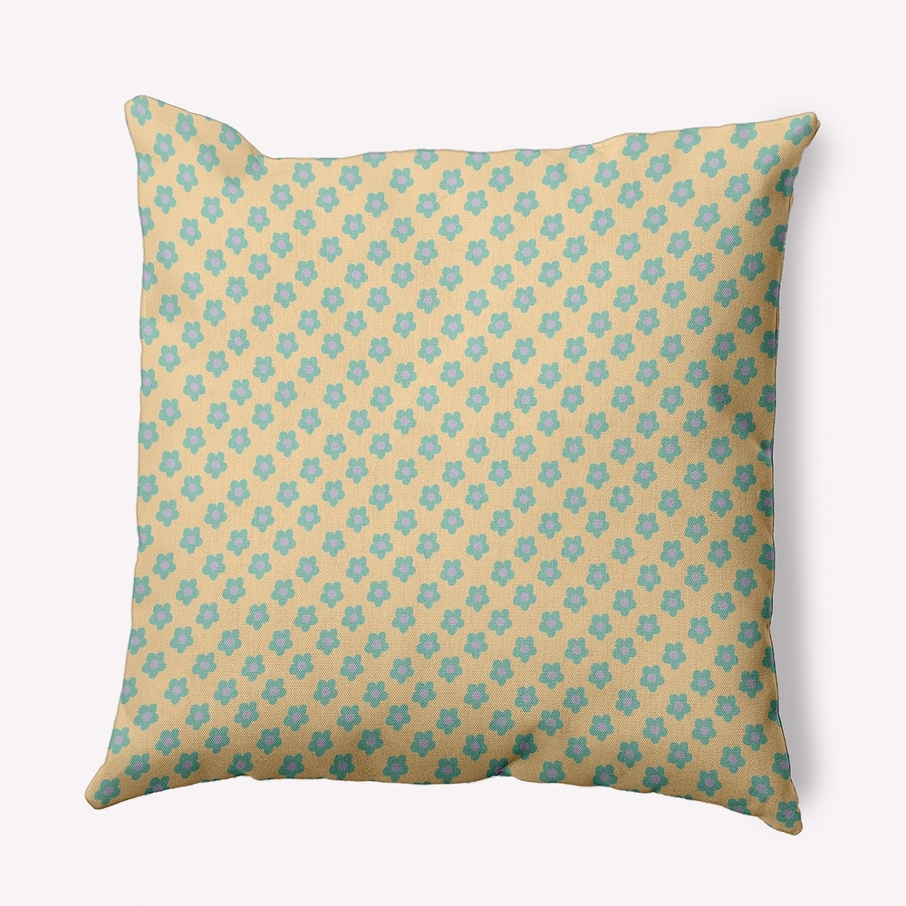 Flower Power Decorative Throw Pillow