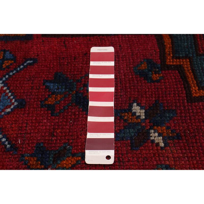 ECARPETGALLERY Hand-knotted Melis Vintage Red Wool Rug - 3'3 x 12'7