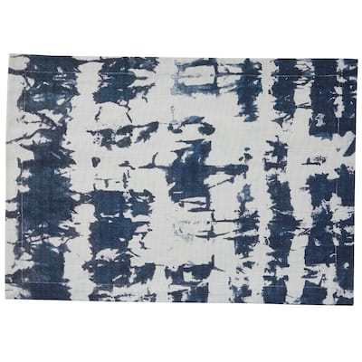 Split P Indigo Printed Placemat Set of 4 - 13" x 19"