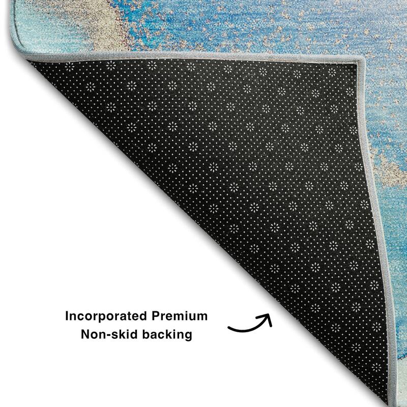 Premium Washable Super Soft Abstract Contemporary Mayfield Rug