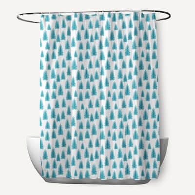 Christmas Trees Pattern Shower Curtain