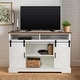 preview thumbnail 22 of 32, MAISON ARTS 52-Inch Farmhouse Sliding Barn Door TV Stand Sideboard Buffet Storage Cabinet