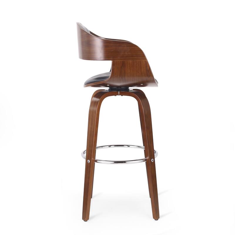 Wooden Swivel Barstool High Chair, Cafe Counter Stool, Front Desk Reception Chair, Island Dining Chair, Kitchen Bar Furniture