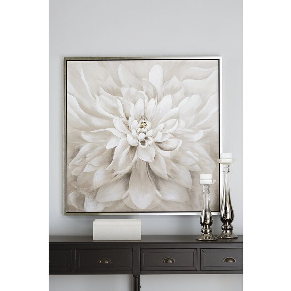 Jalisa Contemporary Taupe Wall Art 39.37" W x 1.5" D x 39.37" H On