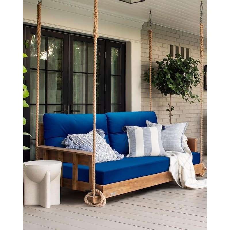 WINSOON 46 x 26 Inch Outdoor Loveseat Cushion Set Waterproof and Resistant