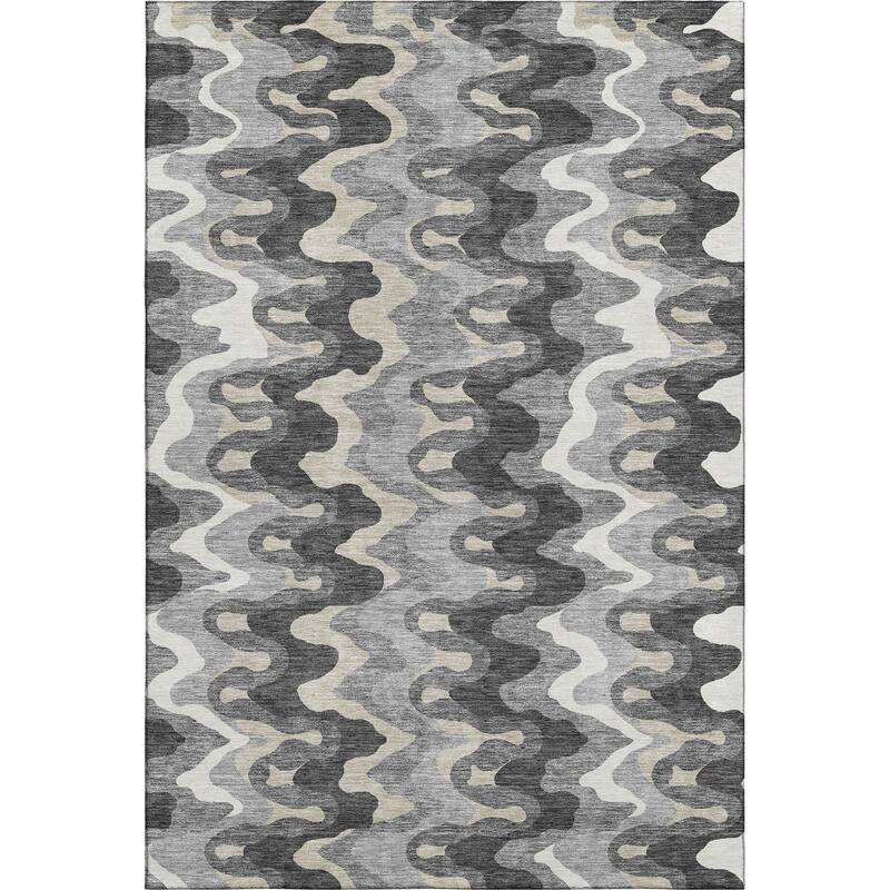 Premium Washable Super Soft Abstract Stripes Mayfield Rug