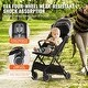 preview thumbnail 26 of 28, Carbon Steel Foldable Stroller with Recline and Footrest - 28” L x 17.3” W x 42.1” H