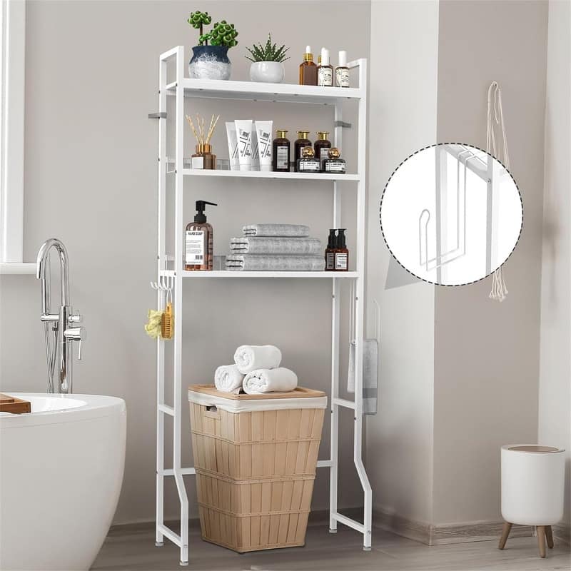 Over The Toilet Storage - 11"D x 25.6"W x 63.6"H