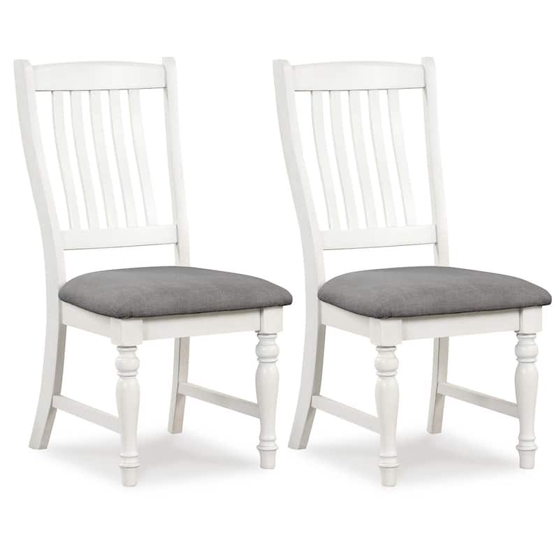 Costway Set of 2/4 Dining Chairs with Solid Wood Legs & Padded Seat - See Details