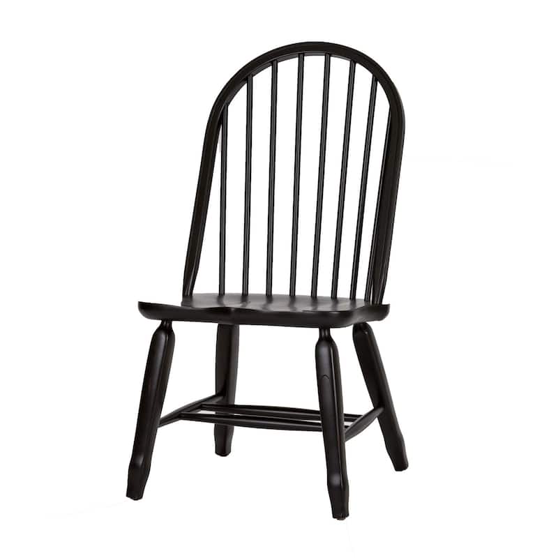 Treasures Rustic Oak and Black 5-piece Bow Back 44x108 Rectangular Dinette Set