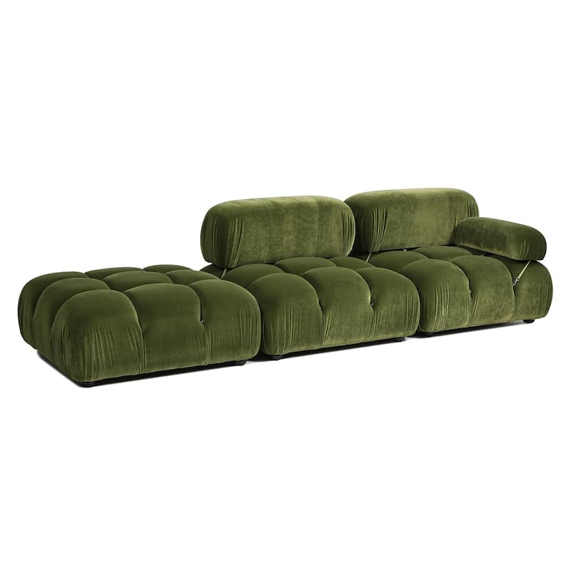 Marcel 109.5" Bubble Modular Modern Chaise Sofa