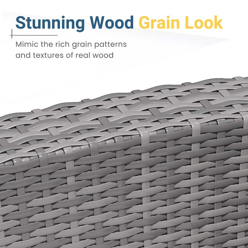 Wicker 8-Person Outdoor Seating Group with Cushions