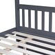 preview thumbnail 12 of 28, Full Over Full Rubber Wood Bunk Bed with Twin Size Trundle