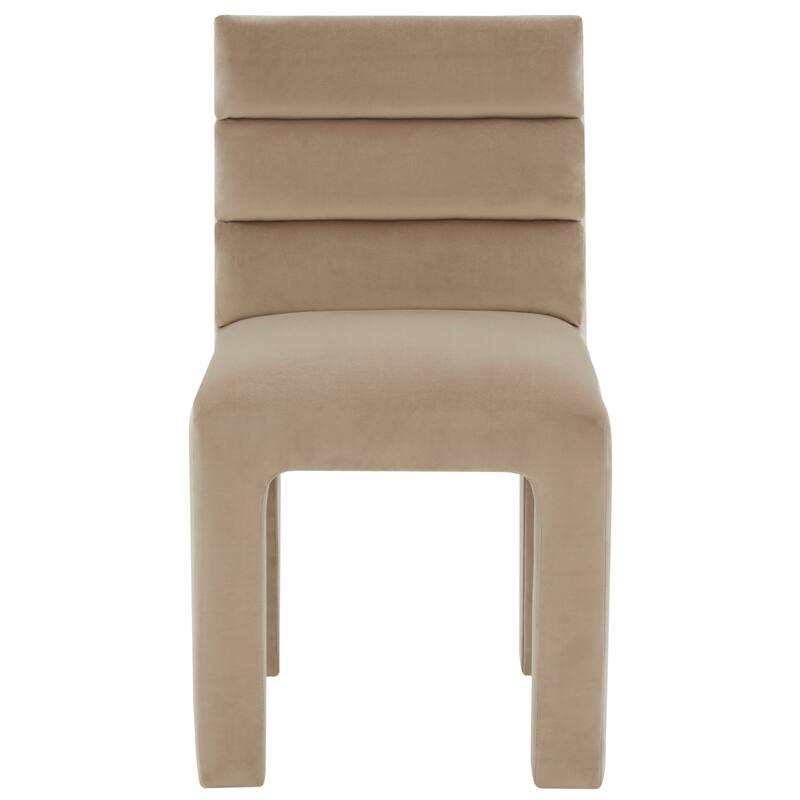 SAFAVIEH Couture Coby Channel Tufted Dining Chair - 19 In. W x 24 In. D x 34 In. H - 19"Wx24"Dx34"H