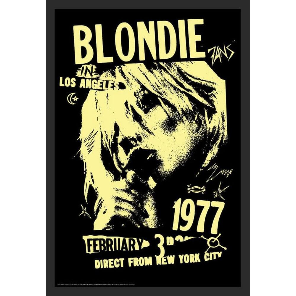 Blondie LA Tour 1977 Framed Poster - 24 x 36 Inch