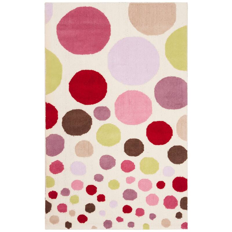 SAFAVIEH Kids Liseli Cotton Rug - 3' x 5' - Ivory/Multi - Rectangle