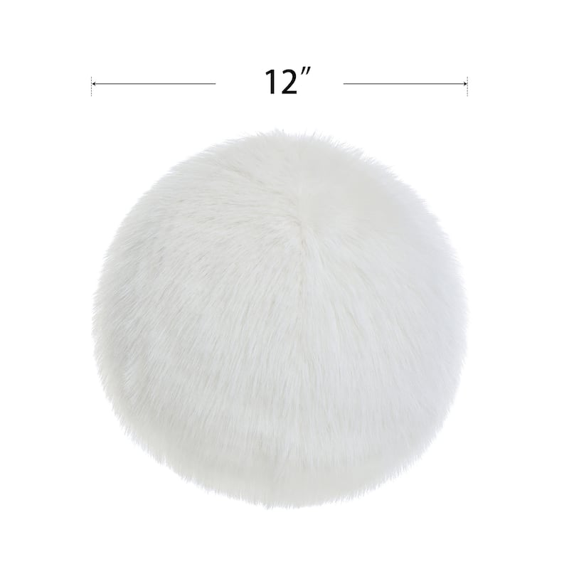 Dan Foley - Circle Throw Pillow with Feather Filling - 12" x 12"