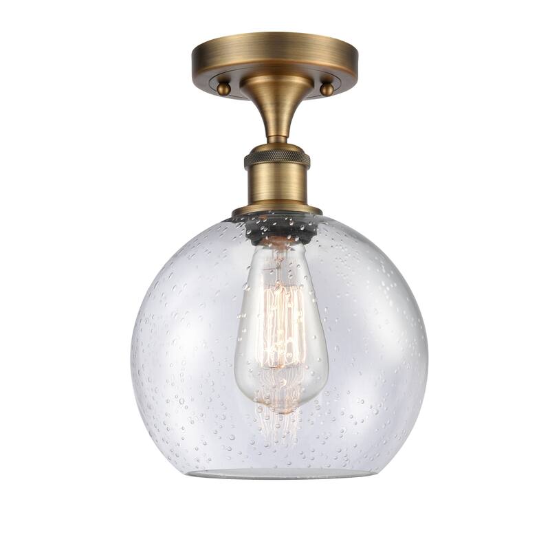 Innovations Lighting Ballston Athens - 1 Light 8" Semi-Flush Mount