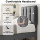 preview thumbnail 46 of 70, Kids Bed Frame, Height Adjustable Upholstered Bed, Twin Size Bed Set of 2