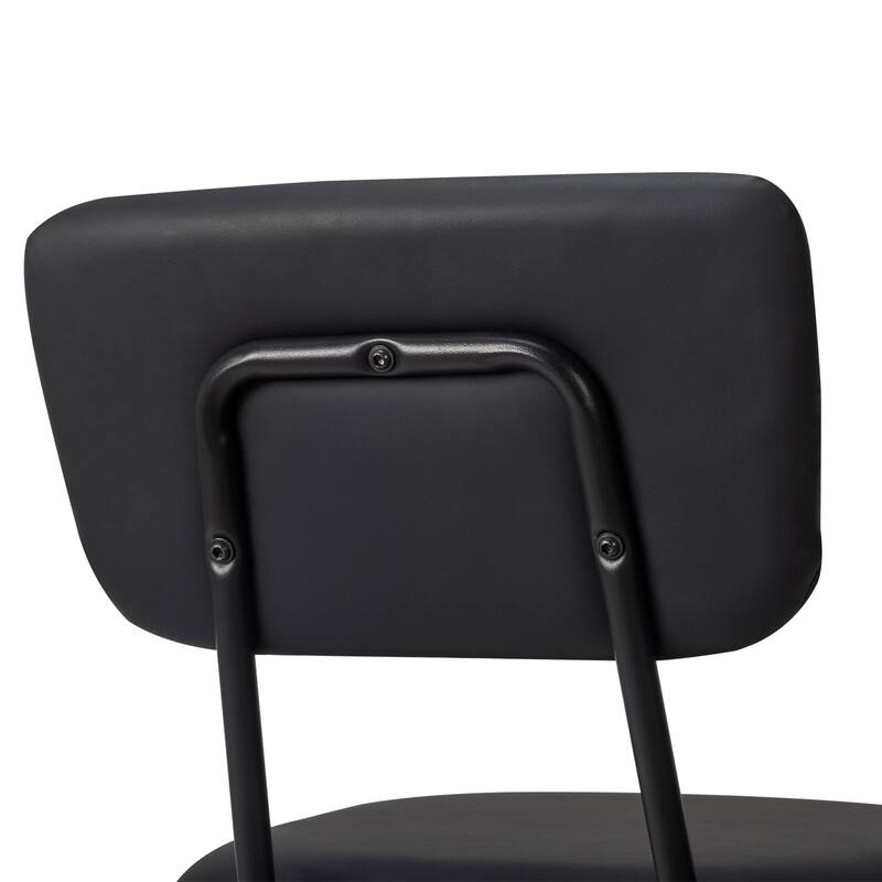 Iron Modern Padded Office Chairs Adjustable Foot Pads Set