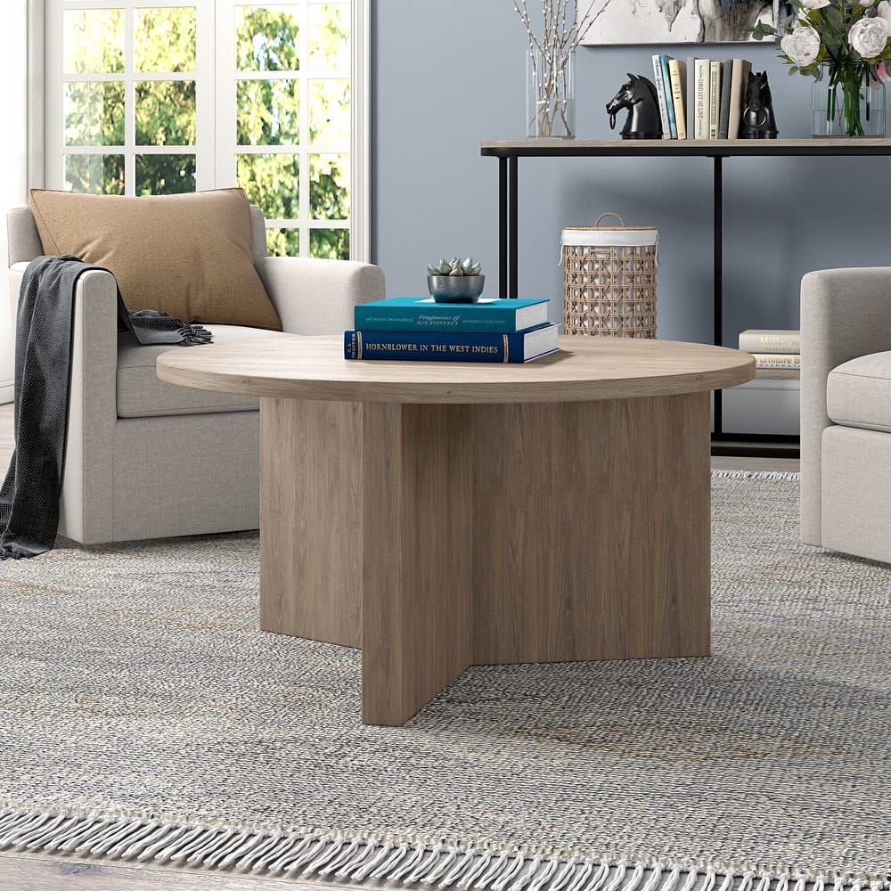 Anders 32" Wide Round Coffee Table