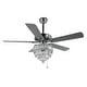 preview thumbnail 5 of 20, Oaks Aura 52in. Luxury Modern Crystal Ceiling Fan with Lights and Remote, 6 Speeds DC Motor Reversible Chandelier Ceiling Fan