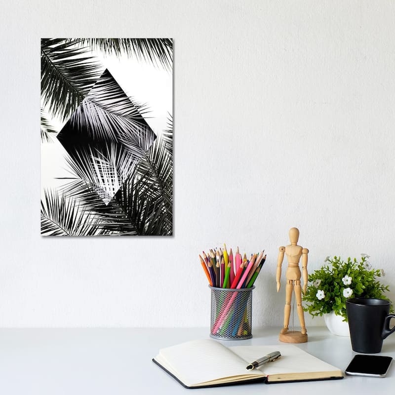 iCanvas "Palm Leaves II" by Mareike Bohmer Canvas Print - 12x8x0.75