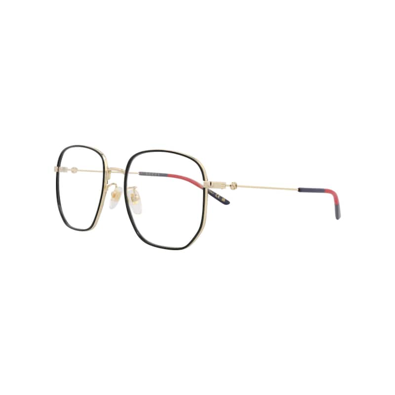 Gucci Square-Frame Metal Optical Frames