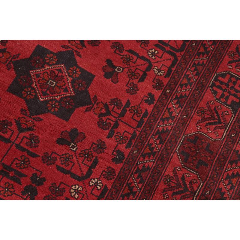 Vintage Biljik Khal Mohammadi Zyair Red/Blue Rug - 4'11'' x 6'4''
