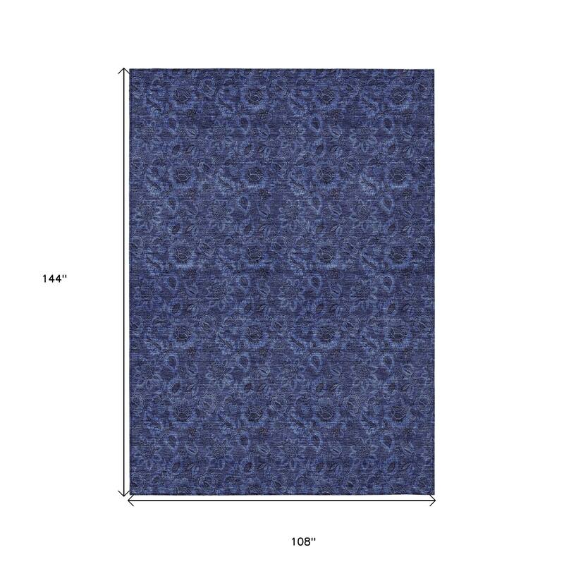 HomeRoots Floral Transitional Rectangle Outdoor Rug
