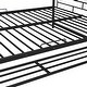 preview thumbnail 11 of 10, Metal Loft Bed with Storage Space and Ladder, Full Over Full